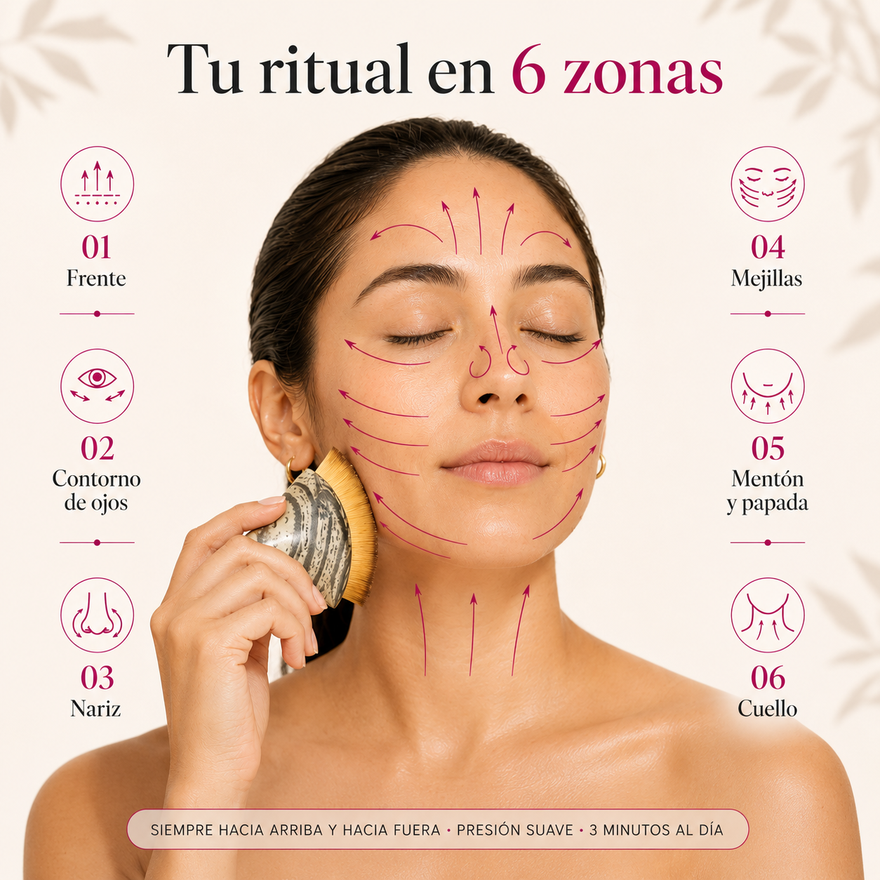 Cepillo Facial de Drenaje Linfático